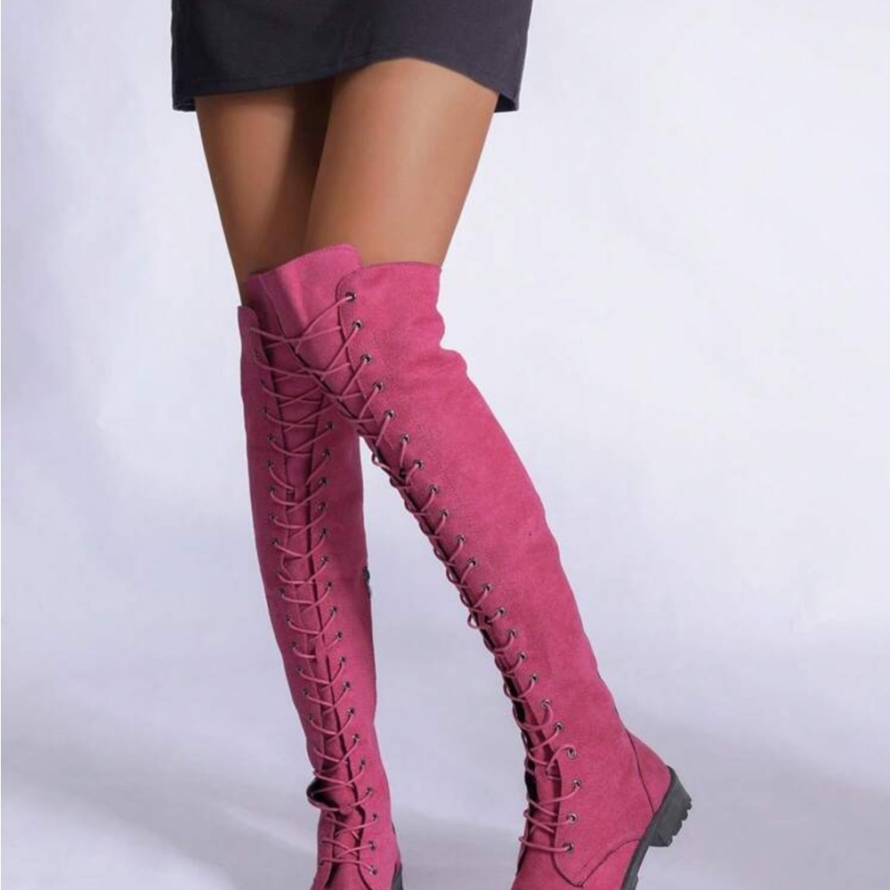 Over the Knee Brand New laceup Boots